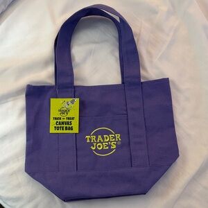 Trader Joe's Purple Canvas Tote